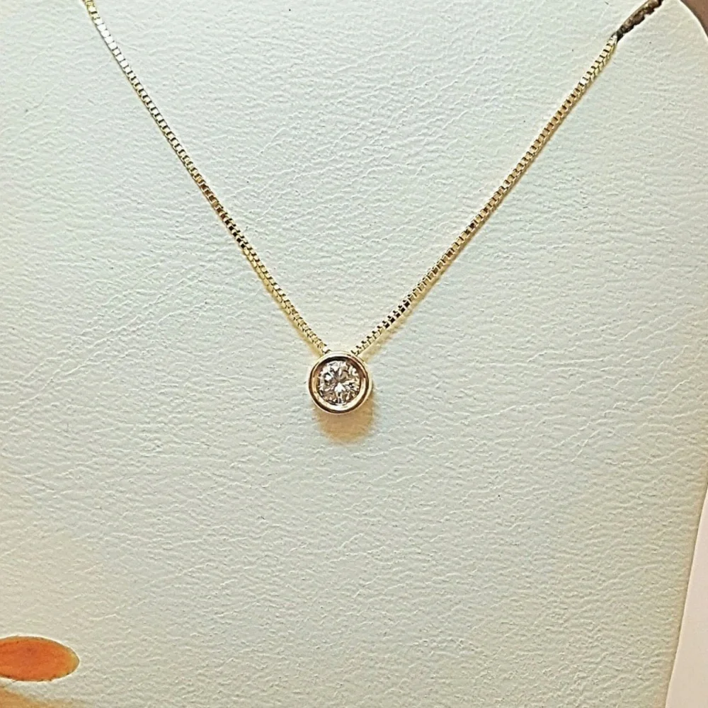 0.50ct Solitaire Necklace - Picture 3 of 9